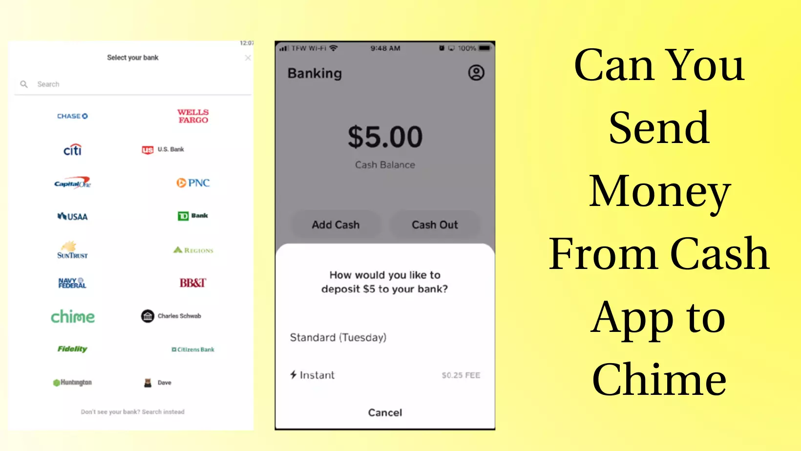 Can You Send Money From Cash App to Chime